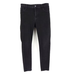 Old Navy Super Skinny Jeans Mid Rise‎ Womens Waist Size 30 Black Denim Stretch